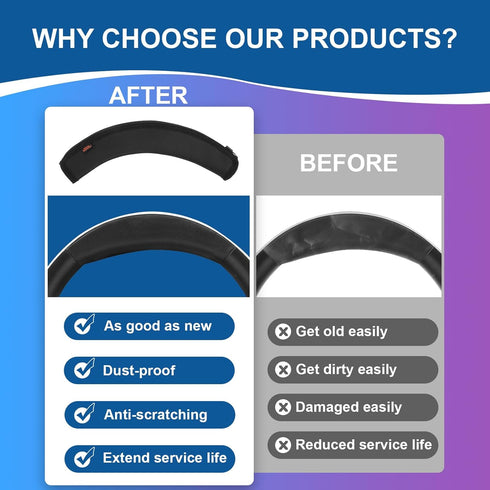 Desing Wish INZONE H9 Headband Cover Compatible with Sony INZONE H3/ H5/ H7/ H9 Headphones Thicker Sports Fabric Replacement Headphone Headband Cu...
