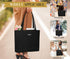 Corduroy Shoulder Bag for Women Large Capacity Tote Handbag Casual Zipper Tote Bag with Pockets...
