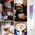 Powerful Milk Frother Handheld Foam Maker, Mini Whisk Drink Mixer for Coffee, Cappuccino, Latte, Matcha, Hot Chocolate, With Stand, North Light...
