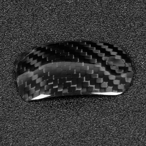 Gear Shift Knob Cover Trim, Carbon Fiber Car Gear Shift Knob Cover Trim Decoration Fit for Mustang 2014-2018...