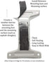 THE CIMPLE CO Pitch Pad Kit - Zinc - Grade 5 Steel Lag Bolts (6) and Mastic Pads (3) for Roof Antennas, TV Mounts, Tripods, and Satellite Dish Ins...