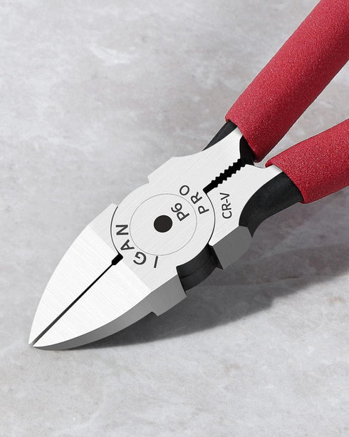 IGAN-P6 Wire Cutters (Pack of 2), 6-inch Ultra Sharp & Powerful Side-cutting Pliers with Longer Flush Cutting Edge, Ideal Wire Cutter for Crafts, ...