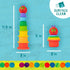 Kids Preferred World of Eric Carle The Very Hungry Caterpillar Bath Time Silicone Stacking Cup Set with Caterpillar Head Squirty Perfect for Water...