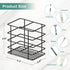 Adhesive Toothbrush Holder Wall Mounted, Suction Toothpaste Organizer Cup for Shower, Razor Holder Caddy Tray Storage Stand with Drainage, Black R...