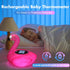 Rechargeable Baby Bath Thermometer Newborn with Light, BPA-Free Flamingo Bath Thermometer Baby Safety, IP68 Waterproof Bathtub Thermometer Floatin...