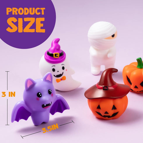 JOYIN 6 Pcs Halloween Light-Up Bath Toys ,Halloween Theme Toys Flashing LED Light Floating Bathtub Toys for Baby,Toddler Water Tub Games Swimming ...