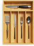 Bamboo Kitchen Drawer Organizer - Silverware Organizer for Kitchen Drawers - Utensil Tray and Flatware Storage for Kitchen - Flatware Organizer - ...