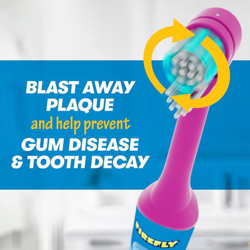 FIREFLY Clean N' Protect My Little Pony Power Toothbrush with 3D Character Cover, Soft Bristles, Battery Included, Ages 3+...