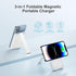 Mag Safe Battery Pack - 5000mAh Magnetic Wireless Portable Charger, Foldable Wireless Power Bank Stand for MagSafe Battery PD 20W Fast Charging fo...