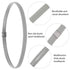 12 Pieces Thin Non-Slip Elastic Sport Headbands, Hair Bands with Non Slip Silicone Grip Exercise Hair Sweatbands for Men Women Football Basketball...