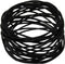 Handmade Round Mesh Black Napkin Rings Holder for Dinning Table Parties Everyday, Set of 6...