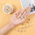 PH PandaHall 1060pcs 10mm Alphabet Wooden Beads Random Natural Square Wooden Beads 3~4mm Hole Wood Loose Bead with Initial Letter Cube Bead for Je...