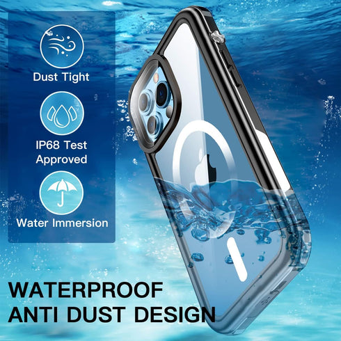 AICase Waterproof Case for iPhone 13 Pro max(6.7") with MagSafe Support Snowproof,Dustproof and Shockproof, IP68 Certified Full Body Protection Fu...