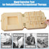 9 Hole Wooden Pegboard for Occupational Therapy Nine Hole Peg Test to Improve Fine Motor Coordination, Finger Dexterity, Concentration and Increas...