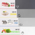 Fotouzy Plastic Cutting Boards with Food Icons, Flexible Cutting Mats, Set of 4, BPA-Free, Non-Porous, Non-slip Back and Dishwasher Safe, Modern N...