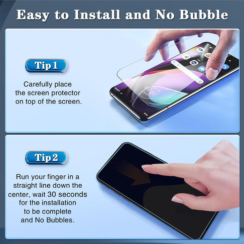 [3-Pack Screen Protector for Moto G 5G 2022 Tempered Glass, 9H Hardness, Bubble Free, Easy to Install...