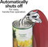 Hamilton Beach Electric Automatic Can Opener with Auto Shutoff, Knife Sharpener, Cord Storage, and SureCut Patented Technology, Extra-Tall, Red...