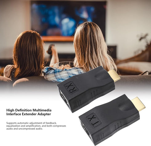 to RJ45 Adapter Extender, Network Connector Ethernet Cat5e Cat6 Extender for HDTV HD TV DVD Monitor Projector...