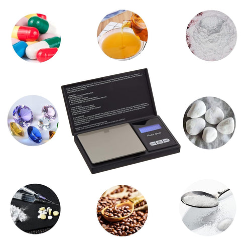 Digital Food Scales Precision 500g/0.01g, Small Pocket Ounces Grams, Portable Travel, Jewelry Scale (Battery Included)...