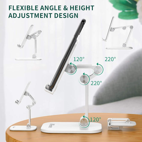 Foldable Adjustable Cell Phone Stand compatible with iPhone 12 and All Smartphones , Heavy Duty Mobile Stand , Tablet Stand Holder , iPad Stand......