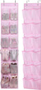 MISSLO Kids Over the Door Shoe Organizer Baby Hanging Shoe Rack Narrow Closet Storage bags with 12 Mesh Pockets for Girl Women Men Toddler Nursery...