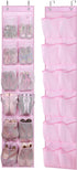 MISSLO Kids Over the Door Shoe Organizer Baby Hanging Shoe Rack Narrow Closet Storage bags with 12 Mesh Pockets for Girl Women Men Toddler Nursery...