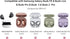Miimall Compatible for Samsung Galaxy Buds FE Case 2023/Samsung Galaxy Buds 2 Pro Case 2022/Samsung Galaxy Buds Pro 2021 Case Cover Hard PC Crysta...