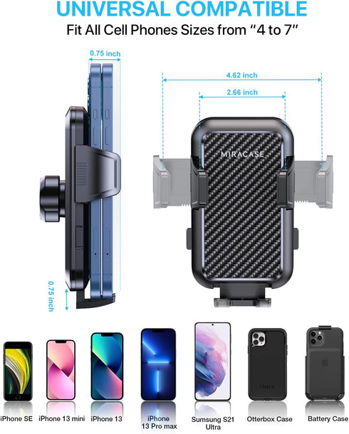 Miracase 2025 Upgrade Universal Car Phone Holder Mount for Air Vent, Sturdy and Thick Case Friendly Hands-Free Mount for iPhone, Samsung, and All ...