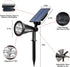 T-SUN Solar Spotlight LED Outdoor Wall Light, IP65 Waterproof, Auto-on At Night/Auto-off by Day, 180°angle Adjustable for Tree, Patio, Yard, Garde...