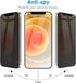 JETech Privacy Screen Protector for iPhone 12 6.1-Inch with Camera Lens Protector, Anti Spy Tempered Glass Film, 2-Pack Each......