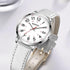 BOSHIYA Women's Easy Reader 36mm Watch Leather Band Watchs ?White?...