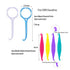 Aligner Remover Tool and Dental Elastic Rubber Bands Placers for Braces, HRASY Oral Care Accessories, 12 Pieces, Blue&White...