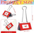 10 Pcs Teacher Supplies Large Binder Clips Large 2 Inches Teacher Paper Clips Office Supplies Paper Clamps for Classroom Students School Office Bu...