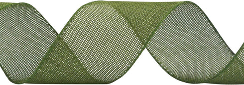 HUIHUANG Sage Burlap Ribbon Wired Solid Wired Edge Ribbon 2.5 inch Jute Ribbon Sage Green for Wreaths, Big Bows, Crafts, Decorations -10 Yards (30...