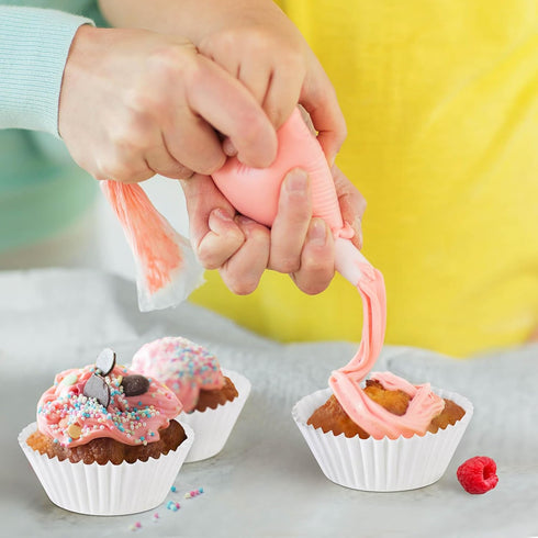 Mini White Muffin Wrappers Cupcake Liners, Baking Cups Paper, 400 Pack...