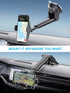 APPS2Car Suction Cup Car Phone Holder Mount, Dashboard/Windshield/Window Phone Holder with Ultra Sticky Gel Pad, Compatible with iPhone, Samsung, ...