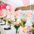 6 Pack Tutu Tulle Balloon Centerpieces Set with Rose Gold Confetti Balloons for Women Girl Birthday Wedding Engagement Bridal Shower Bachelorette ...