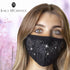 Jessica McClintock Women's 2-Piece Fashionable Cloth Face Mask for Outdoors Dust Sun and Wind - Washable Cotton Facial Cover with High Elasticity ...