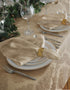 Newbridge Barcelona Luxury Damask Fabric Tablecloth, 52” Wide x 70” Rectangle, Golden Beige, 100% Polyester, No Iron, Soil Resistant Dining Room, ...