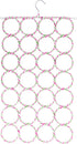 Super Z Outlet Foldable 28 Ring Hole Slots Space Saving Clothing Closet Hanger Scarf, Ties, Belts, Socks Organizer for Home Bedroom, Bathroom, Liv...