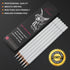 Professional White Charcoal Pencils Set - 6 Pieces Sketch Highlight White Pencils for Drawing, Sketching, Shading, Blending, White Chalk Pencils f...