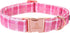 Lionheart glory Valentine's Day Collar, Pink Plaid Dog Collar for Medium Cute Dog Collars Spring Female Pet Gift Adjustable Heavy-Duty Dog Collar ...