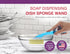 Arrow Home Products Dish Sponge with Soap Dispenser Handle - Fillable Dish Wand for Quick, Convenient Cleaning - Made in the USA - Easy to Refill,...