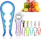5-in-1 Multi-Functional Bottle, Jar, and Can Opener with Silicone Handle for Children, Elderly, and Arthritis Sufferers (Blue)...