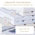 24 x 16" Large Bulletin Board, Decorative Felt Pin Board, 0.35“ Thick Foldable Photo Display Board with Self-Adhesive Tape, Vision Board for Schoo...