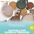 Kidsthrill Set Brown-theme Modern Design 11 Stacking Cups Baby Toys for Boys & Girls, Drain Holes for Baby Bath Toys Pool Toys and for Beach Sand ...