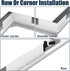 Gutter Valley Splash Guard,Aluminum Rain Diverter Roofing Gutter Splash Guards for Valley,Corner or Straight,10 Inch Each (4 Pcs White)...