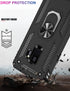 IKAZZ for Galaxy S9 Case,Military Grade Shockproof Heavy Duty Protective Phone Cover Pass 16ft Drop Test with Magnetic Kickstand Black...
