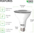 Sunco Lighting - 2 Pack Dusk to Dawn Light Bulbs Flood Light Outdoor PAR30 LED Photocell Sensor 11W=75W, 5000K Daylight, 850 LM, IP65 Waterproof, ...