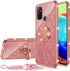 nancheng for OnePlus Nord N100 Phone Case Cute Girls Women Glitter Luxury Soft TPU Cover with Ring Stand Strap Lanyard Shockproof Protection Case ...